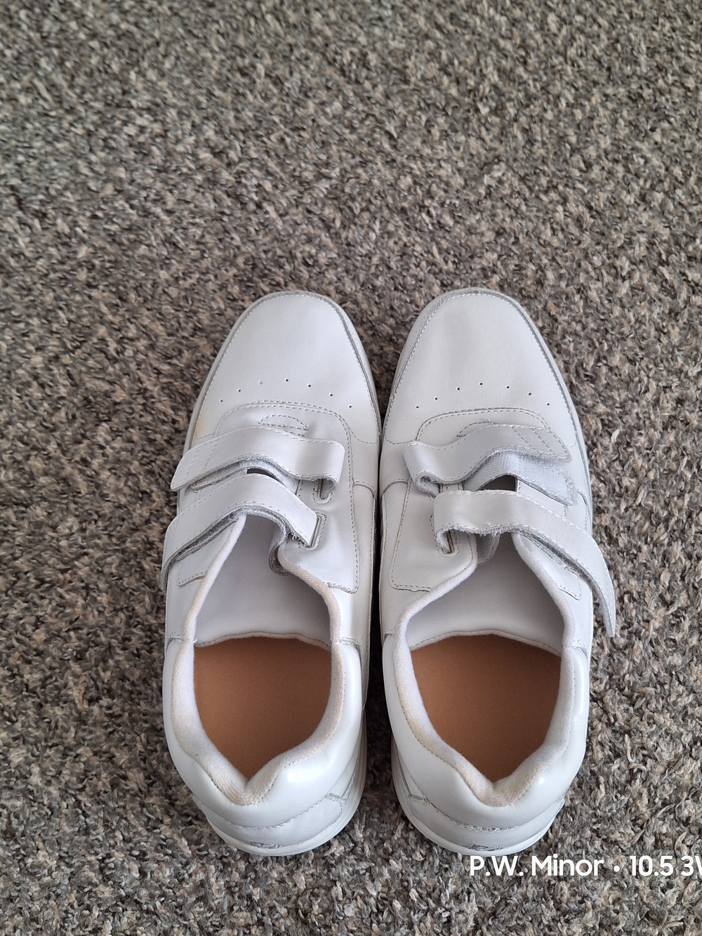 Men's Classic White Velcro Sneakers